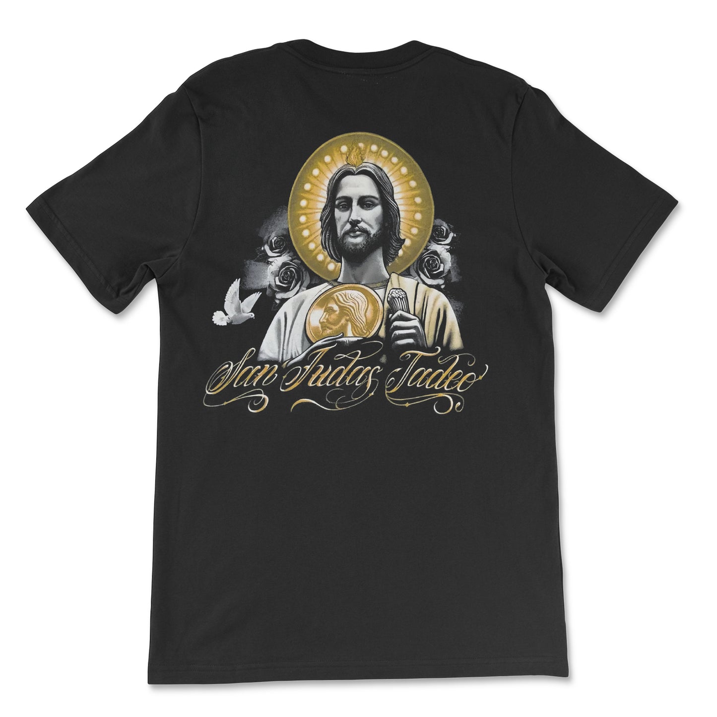 San Judas Gold DTF Heat Transfer