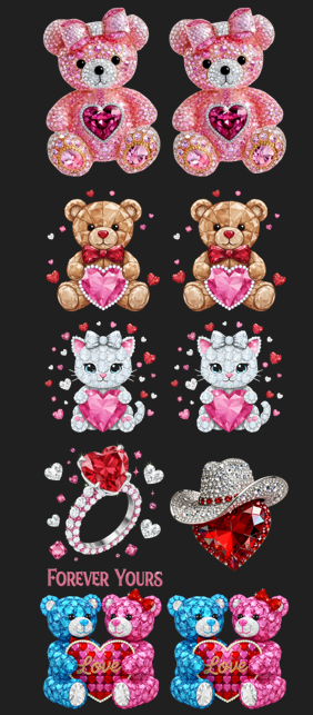 gang sheets valentines 5 22x60