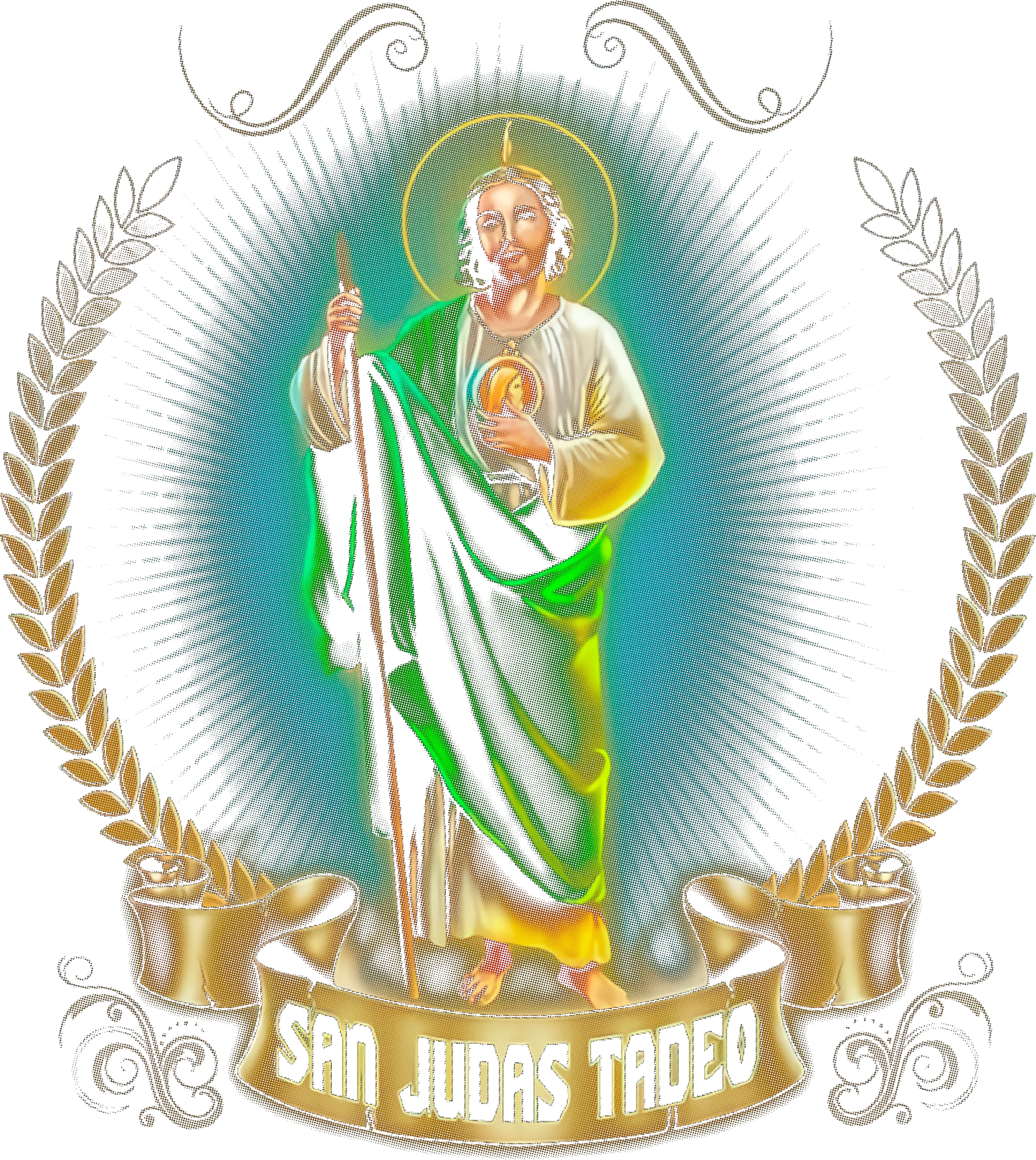 San Judas Tadeo DTF Heat Transfer