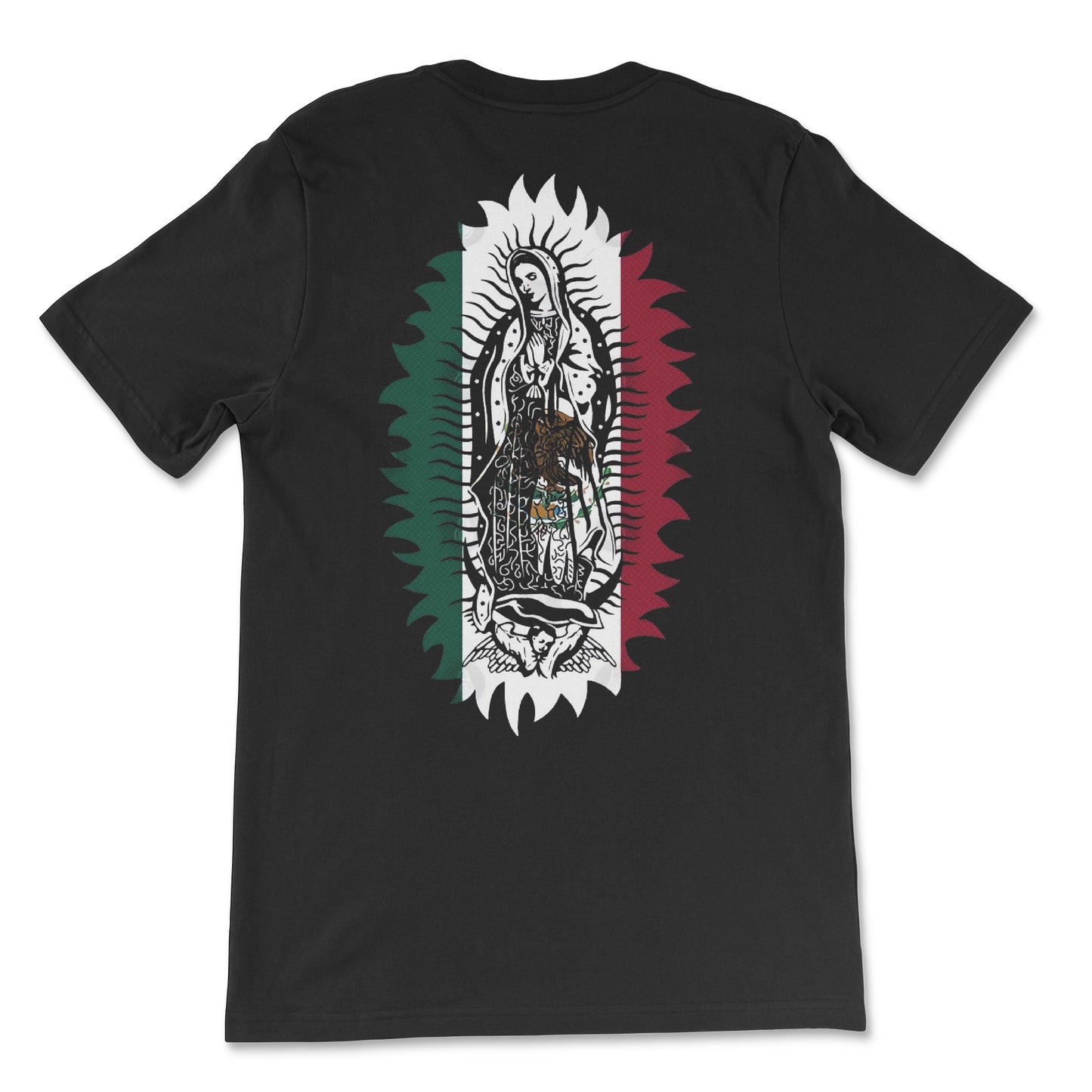 Virgen De Guadalupe Mexican Flag DTF Heat Transfer