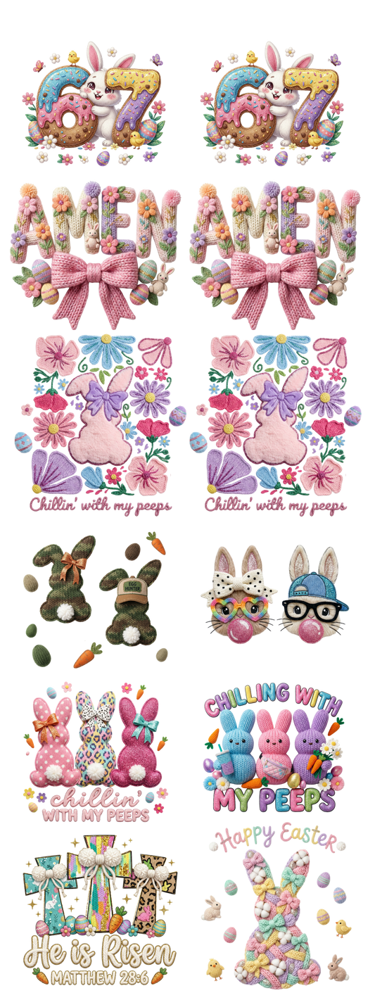 Easter Yarn DTF Gang Sheet