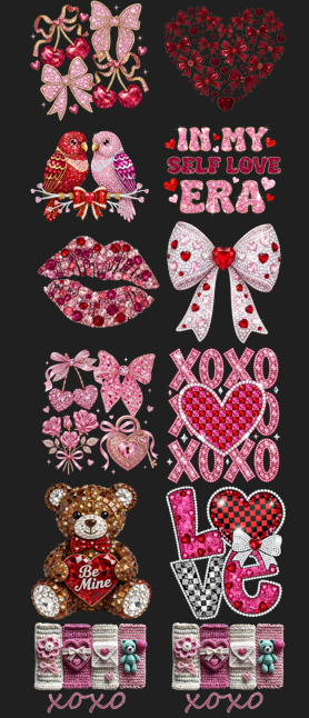 gang sheets valentines 4 22x60